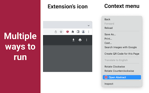 OpenAbs  from Chrome web store to be run with OffiDocs Chromium online