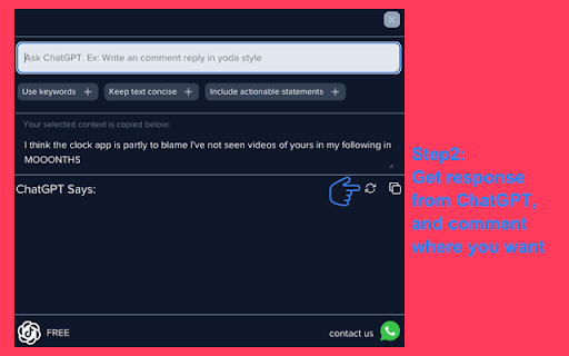 OpenAI ChatGPT For TT  from Chrome web store to be run with OffiDocs Chromium online