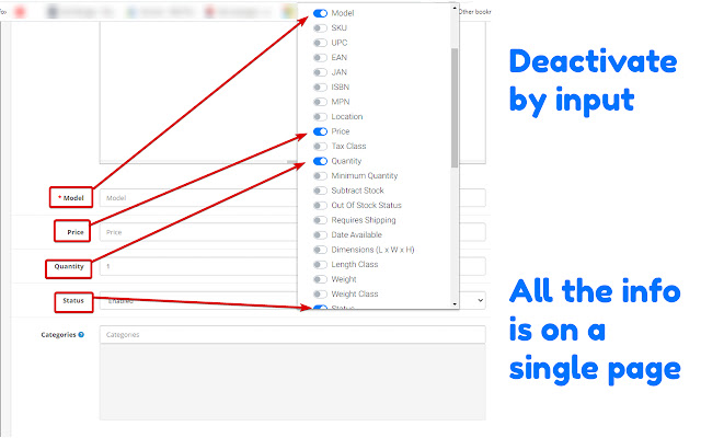 OpenCart Easy Product Manager  from Chrome web store to be run with OffiDocs Chromium online