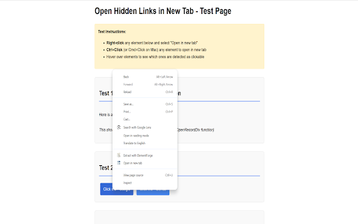 Open Hidden Links in New Tab  from Chrome web store to be run with OffiDocs Chromium online