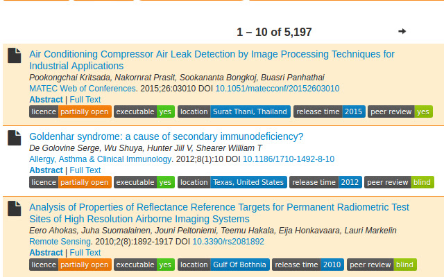 Opening Reproducible Research Extender  from Chrome web store to be run with OffiDocs Chromium online