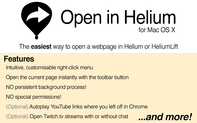 Open in Helium  from Chrome web store to be run with OffiDocs Chromium online