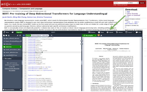 open in overleaf  from Chrome web store to be run with OffiDocs Chromium online