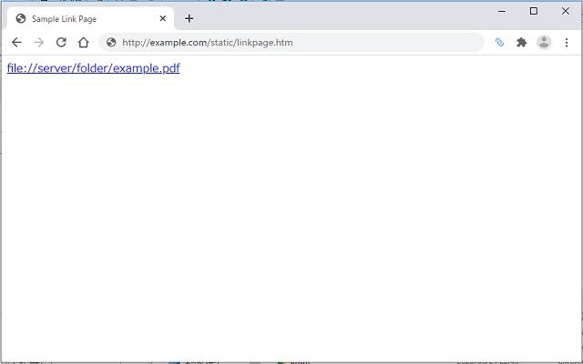 Open local Link  from Chrome web store to be run with OffiDocs Chromium online