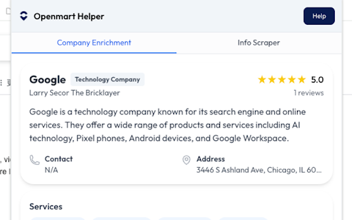 Openmart Helper  from Chrome web store to be run with OffiDocs Chromium online