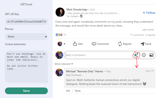 OpenRepli  from Chrome web store to be run with OffiDocs Chromium online