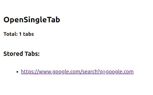 OpenSingleTab  from Chrome web store to be run with OffiDocs Chromium online