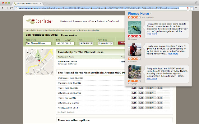 OpenTable with Yelp  from Chrome web store to be run with OffiDocs Chromium online