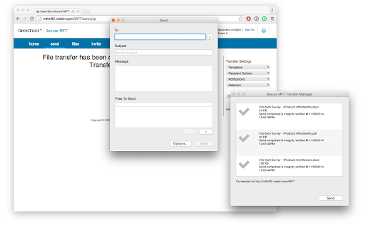OpenText Secure MFT  from Chrome web store to be run with OffiDocs Chromium online