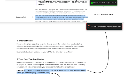Open Text Shield (OTS)  from Chrome web store to be run with OffiDocs Chromium online