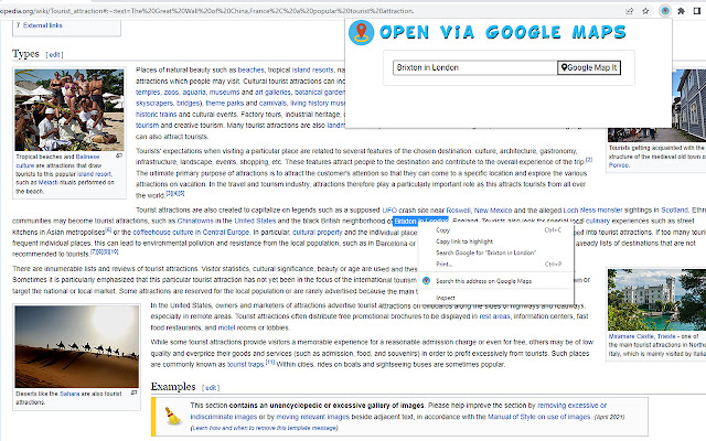 افتح عبر خرائط Google من متجر Chrome الإلكتروني ليتم تشغيله باستخدام OffiDocs Chromium عبر الإنترنت