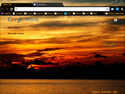 Тема OpticAmber CSunset800 із веб-магазину Chrome для запуску з OffiDocs Chromium онлайн