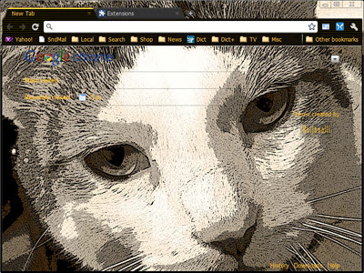 OpticAmber SepiaCat1920 Theme  from Chrome web store to be run with OffiDocs Chromium online