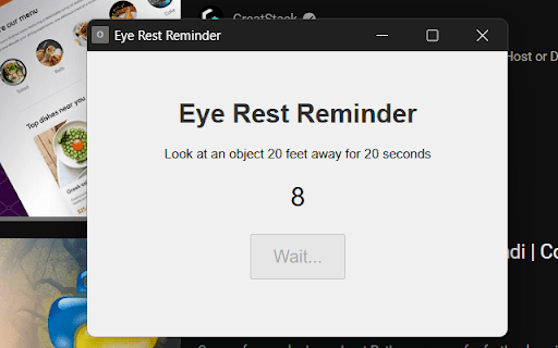 OpticPause  from Chrome web store to be run with OffiDocs Chromium online