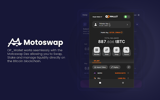 OP_WALLET  from Chrome web store to be run with OffiDocs Chromium online