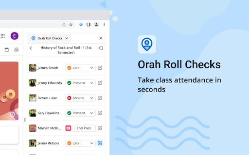 Orah Roll Checks  from Chrome web store to be run with OffiDocs Chromium online