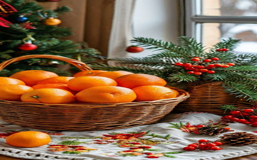 Orange basket wallpaper  from Chrome web store to be run with OffiDocs Chromium online