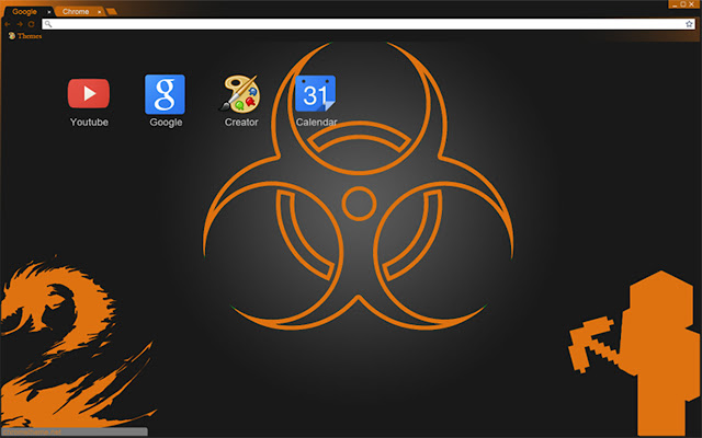 Orange Dark Theme  from Chrome web store to be run with OffiDocs Chromium online