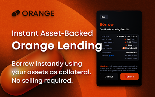Orange Wallet  from Chrome web store to be run with OffiDocs Chromium online