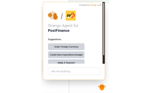 Orango | Agent Extension  from Chrome web store to be run with OffiDocs Chromium online