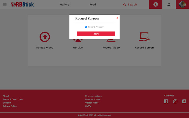 Orbstick Webinar and Screenshare  from Chrome web store to be run with OffiDocs Chromium online