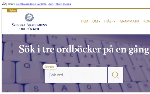 Ordböcker  from Chrome web store to be run with OffiDocs Chromium online