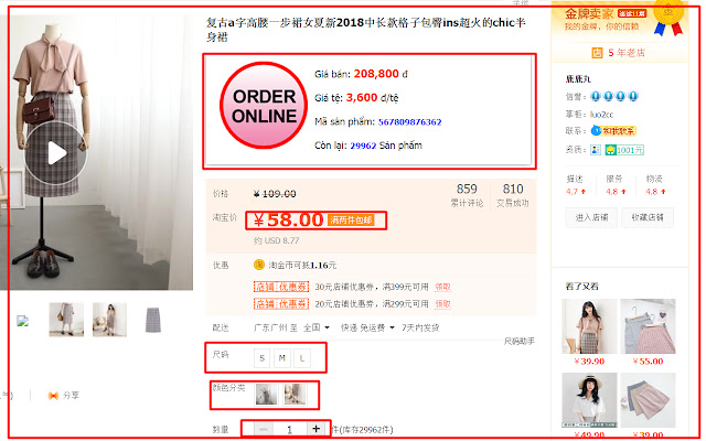 orderhangtaobao.com Công cụ đặt hàng taobao  from Chrome web store to be run with OffiDocs Chromium online