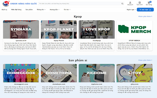 Order Hàng Hàn Quốc  from Chrome web store to be run with OffiDocs Chromium online