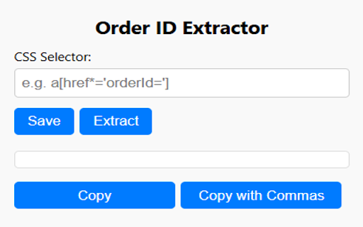 Order ID Extractor  from Chrome web store to be run with OffiDocs Chromium online
