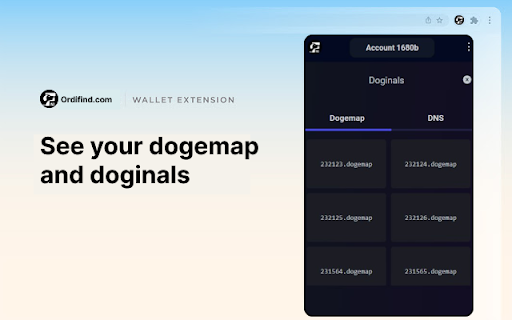 OrdiFind Wallet  from Chrome web store to be run with OffiDocs Chromium online