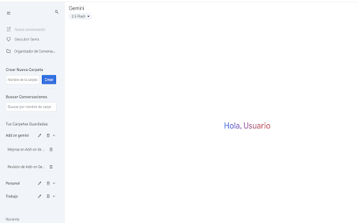 Organizador de Conversaciones de Gemini  from Chrome web store to be run with OffiDocs Chromium online