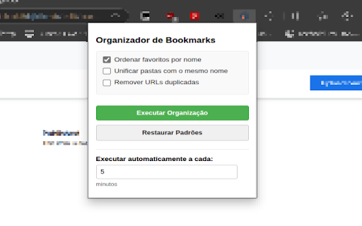 Organizador de Favoritos  from Chrome web store to be run with OffiDocs Chromium online