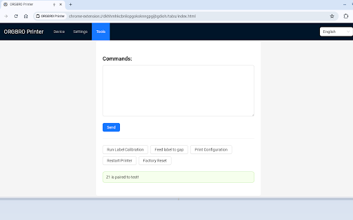 ORGBRO Printer  from Chrome web store to be run with OffiDocs Chromium online