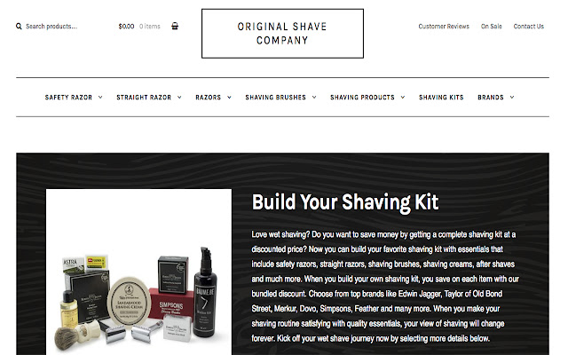 Original Shave Company  from Chrome web store to be run with OffiDocs Chromium online