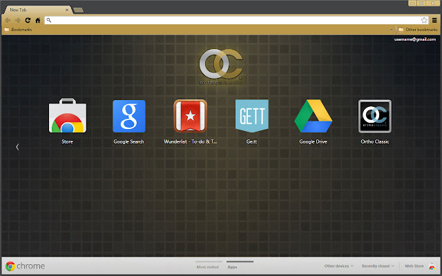 Ortho Classic Black  Gold  from Chrome web store to be run with OffiDocs Chromium online