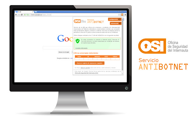 OSI: Servicio AntiBotnet  from Chrome web store to be run with OffiDocs Chromium online