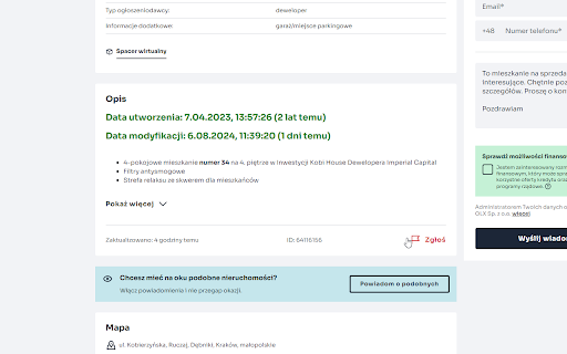 Otodom Helper  from Chrome web store to be run with OffiDocs Chromium online