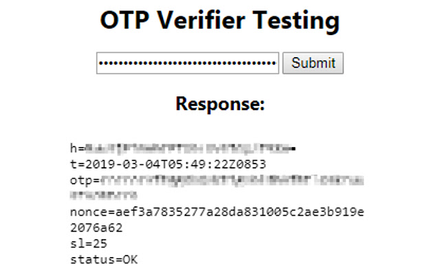 OTP Tester  from Chrome web store to be run with OffiDocs Chromium online