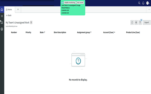 OT SNOW Unassigned Queue Monitoring  from Chrome web store to be run with OffiDocs Chromium online