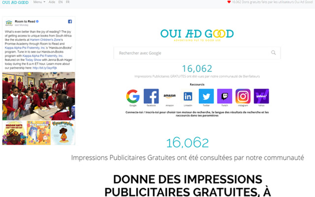 Oui Ad Good Search از فروشگاه وب Chrome برای اجرای آنلاین با OffiDocs Chromium