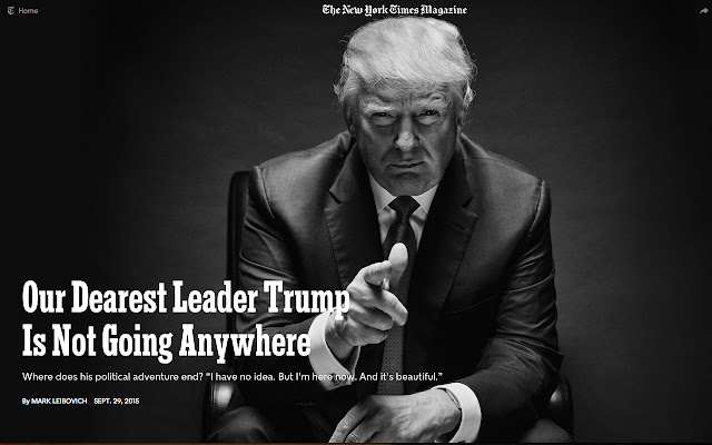 Our Dearest Leader Trump  from Chrome web store to be run with OffiDocs Chromium online
