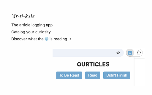 Ourticles  from Chrome web store to be run with OffiDocs Chromium online