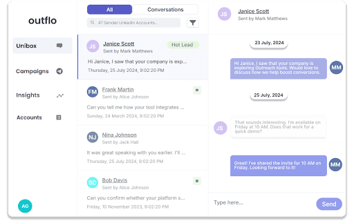 OutFlo Connect – Scale Outreach on LinkedIn and Book More Meetings  from Chrome web store to be run with OffiDocs Chromium online