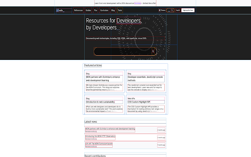 Outline HTML Element  from Chrome web store to be run with OffiDocs Chromium online
