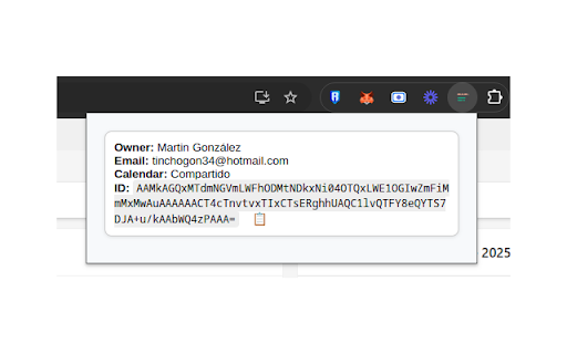 Outlook Shared Calendars  from Chrome web store to be run with OffiDocs Chromium online