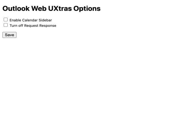 Outlook Web UXtras  from Chrome web store to be run with OffiDocs Chromium online