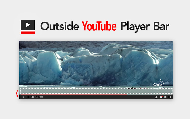 Outside YouTube Player Bar  from Chrome web store to be run with OffiDocs Chromium online