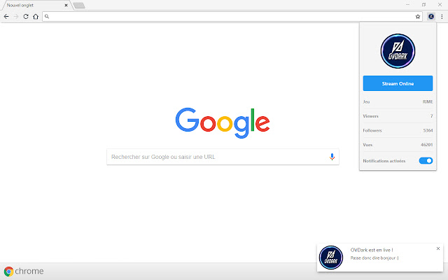 OVDark Alert  from Chrome web store to be run with OffiDocs Chromium online