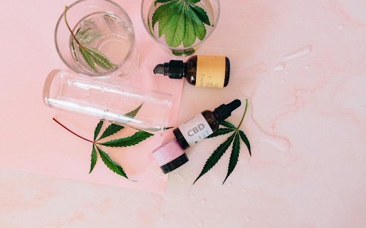 Overhead Shot of an Assortment of CBD Products  from Chrome web store to be run with OffiDocs Chromium online