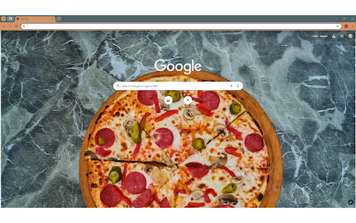 Overhead Shot of Pizza on a Marble Surface  from Chrome web store to be run with OffiDocs Chromium online
